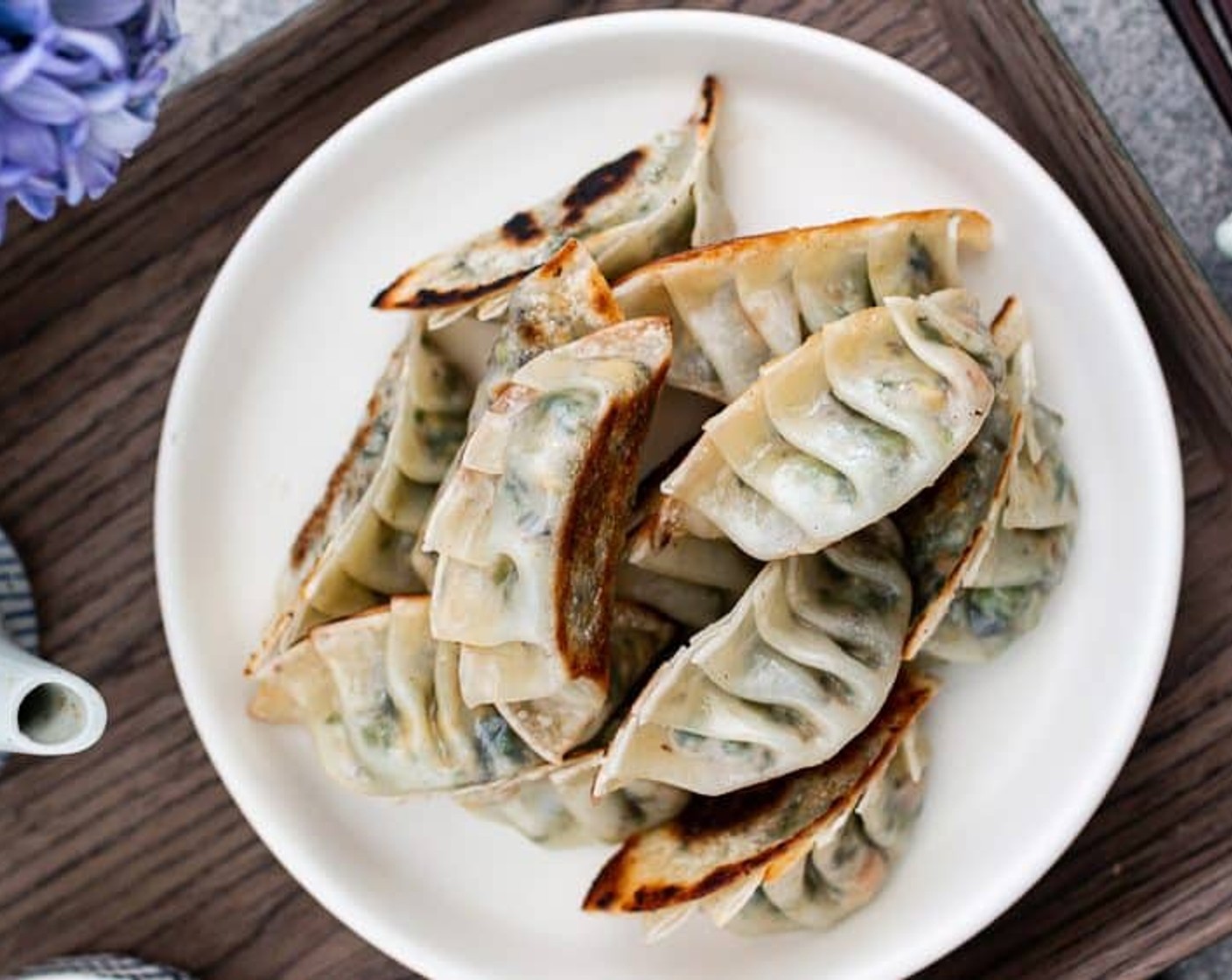 Grilled Vegan Gyoza