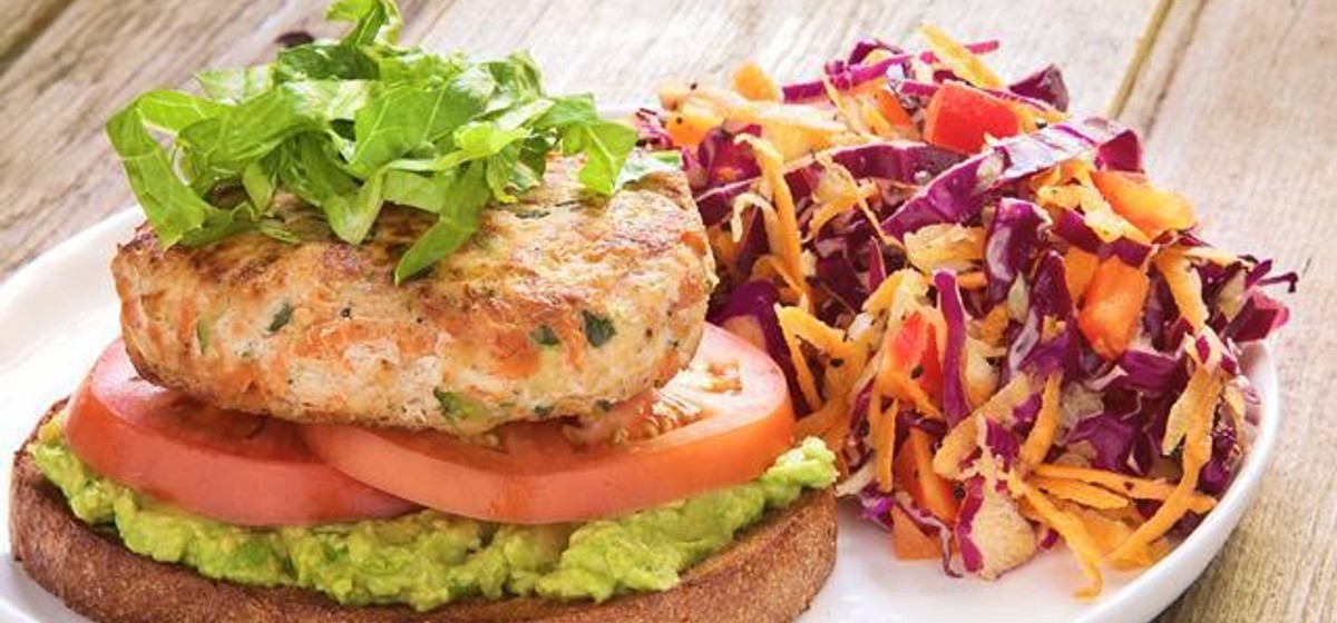Veggie Turkey Burgers with Tangy Cole Slaw Recipe | SideChef