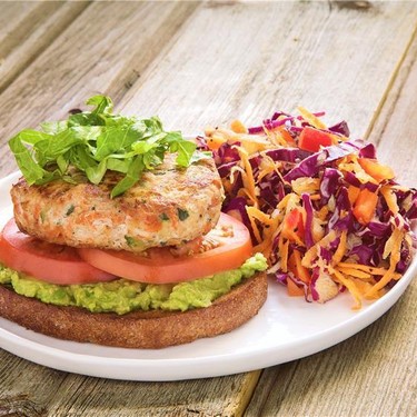 Veggie Turkey Burgers with Tangy Cole Slaw Recipe | SideChef