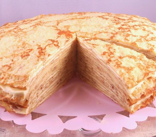 The BEST Crepe Cake Recipe Made In Just 25 Minutes