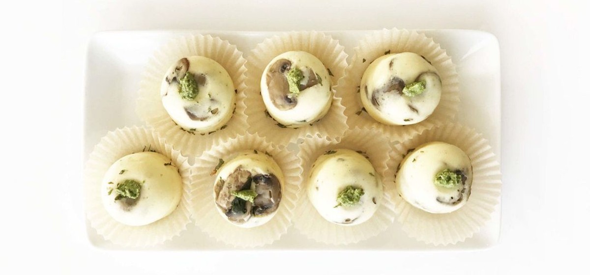 Low-Carb Spinach &amp; Mushroom Egg Bites Recipe | SideChef
