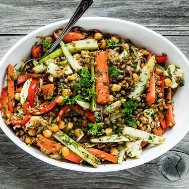 Roasted Vegetables and Farro Salad Recipe | SideChef