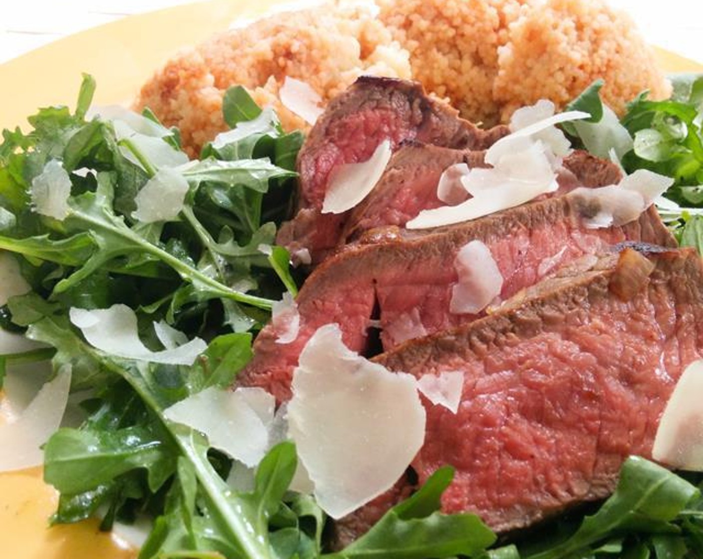 Italian Steak Tagliata & Couscous with Tomato Salad