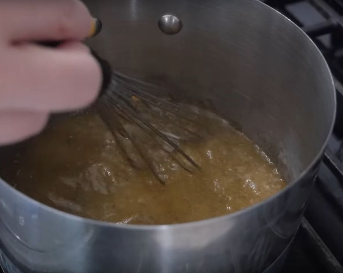 step 1 In a medium size pot, whisk together Vegetable Broth (3 cups), Nutritional Yeast (1 Tbsp), Poultry Seasoning (2 tsp), Granulated Onion (2 tsp), and Liquid Smoke (20 drops).