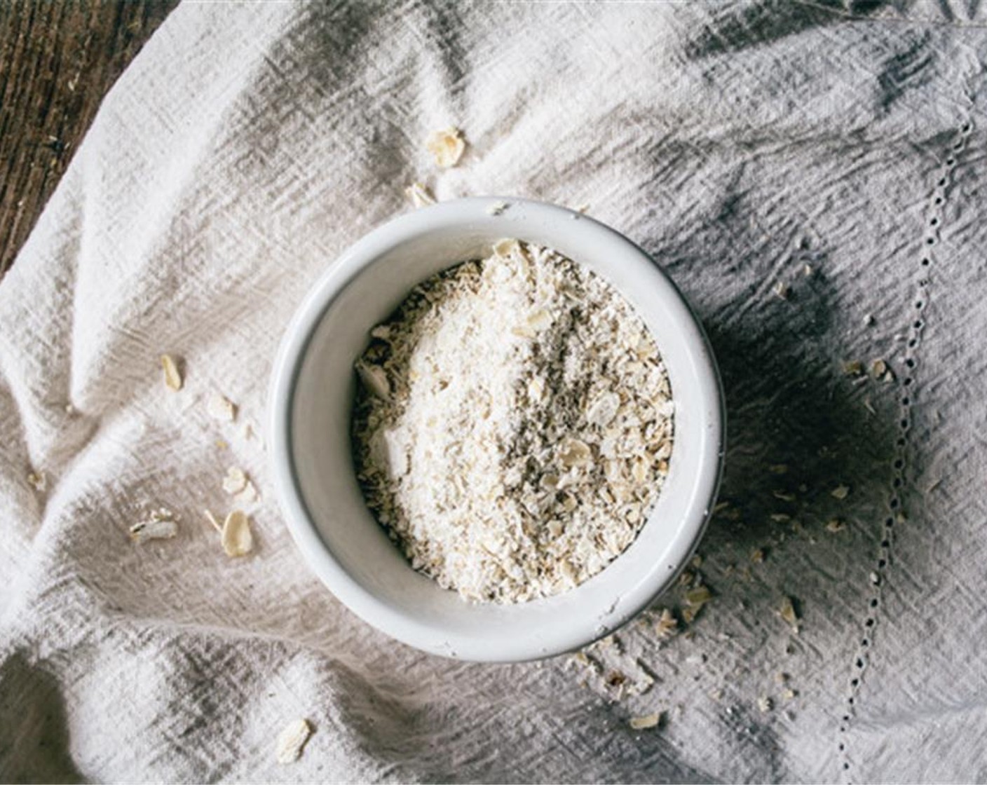 step 3 Once all cookie dough is removed from bowl of food processor, rinse and dry bowl, then add Oats (2 Tbsp) and pulse 5 to 6 times until coarse, but not to flour consistency.