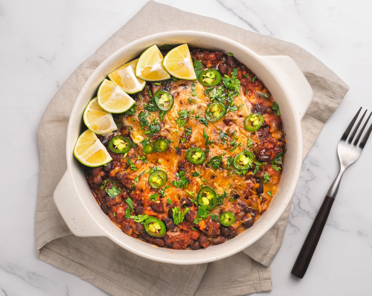 Baked Black Beans with Chorizo