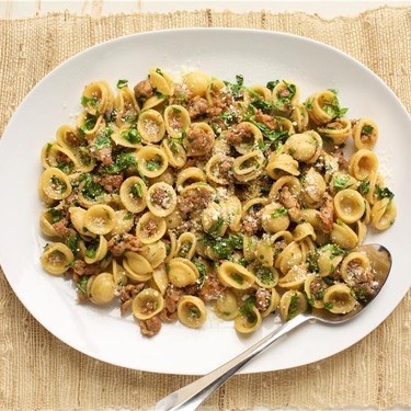 One Pan Orecchiette Pasta with Turkey Sausage Recipe | SideChef