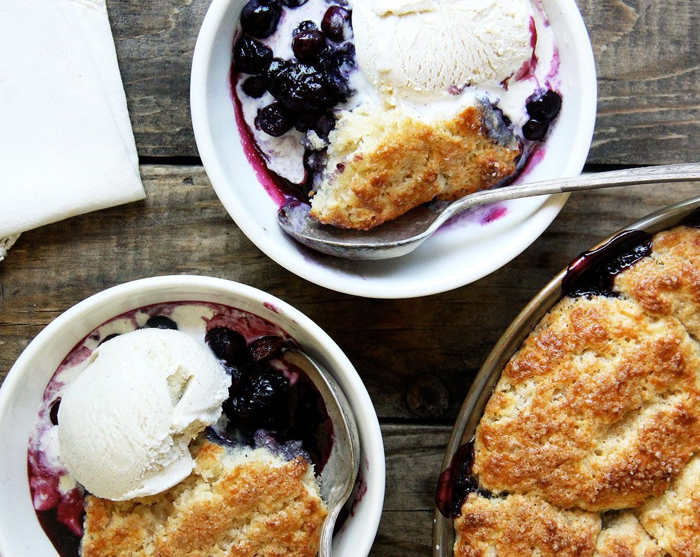 step 8 Cool the cobbler on a wire rack 20 minutes (or less) and serve with Vanilla Ice Cream (to taste).