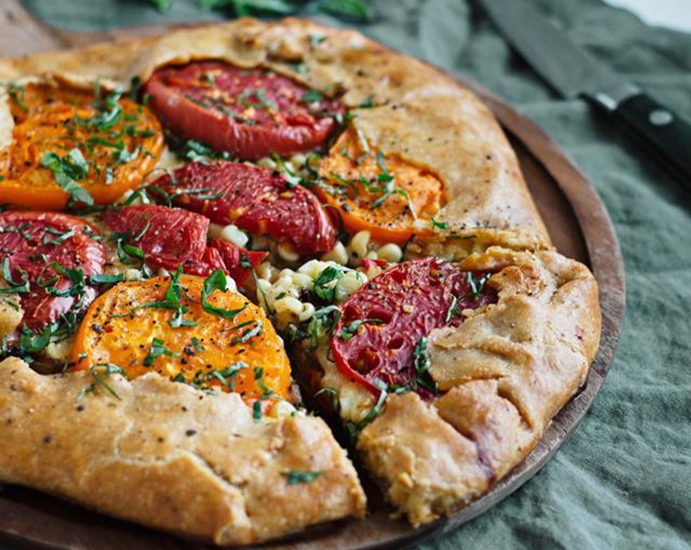 Fresh Corn and Tomato Crostata