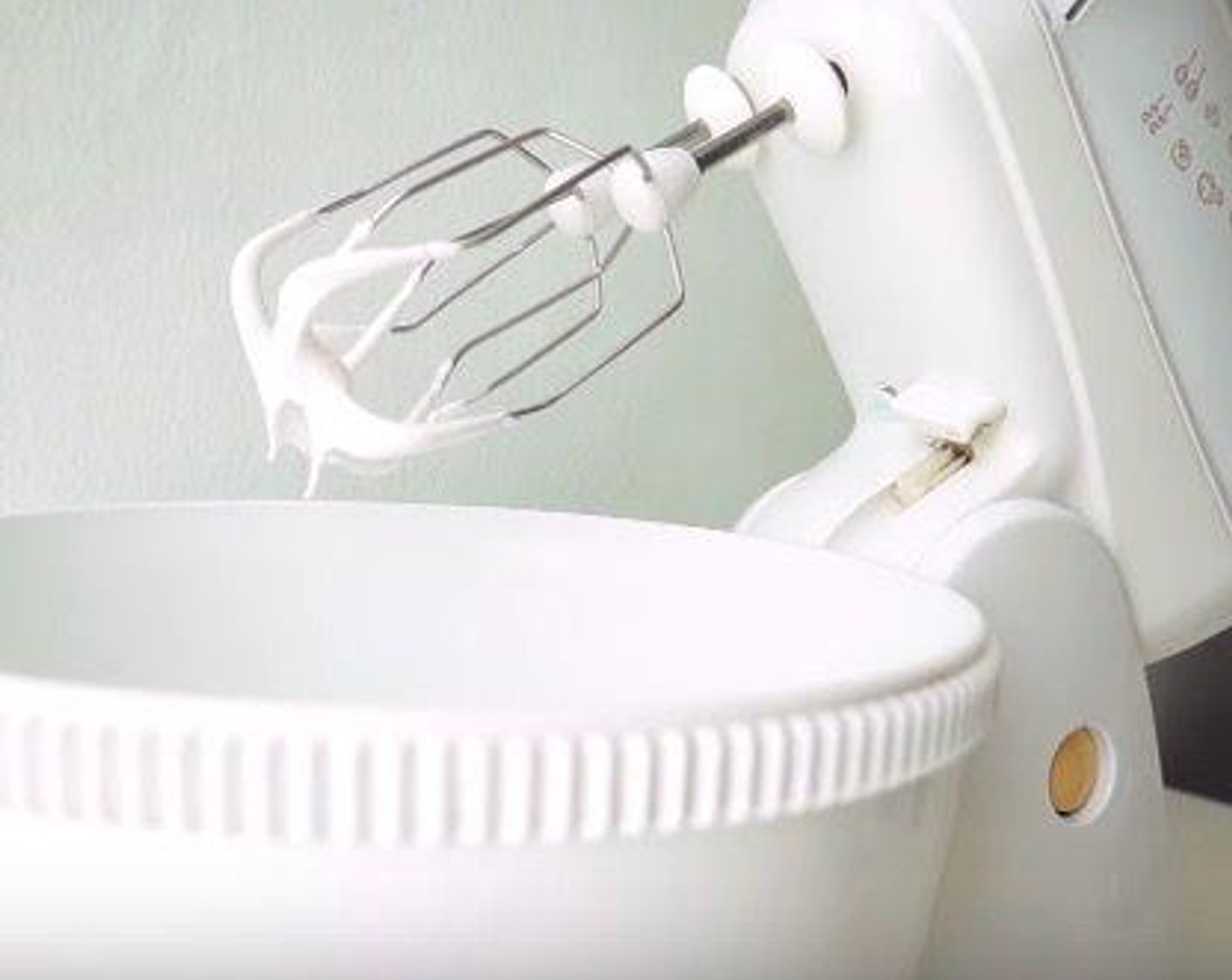 step 3 To make the meringue, beat the Egg White (1/4 cup) on low speed using an electric mixer until it is white and frothy (approximately 1 minute)