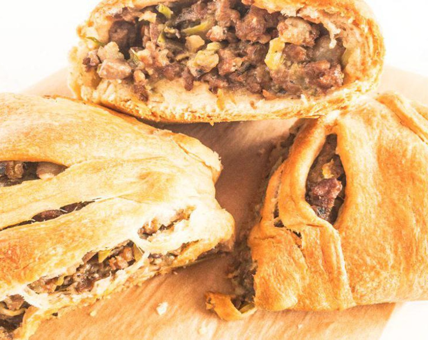 Vegan Hamburger Potato Crescent Ring