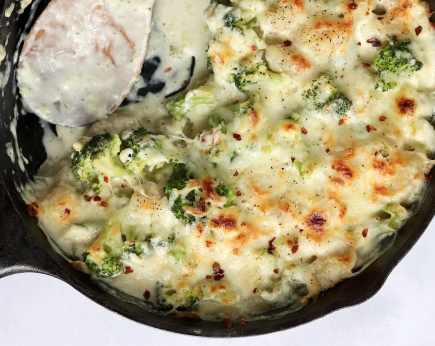 Cheesy Baked Broccoli Gnocchi