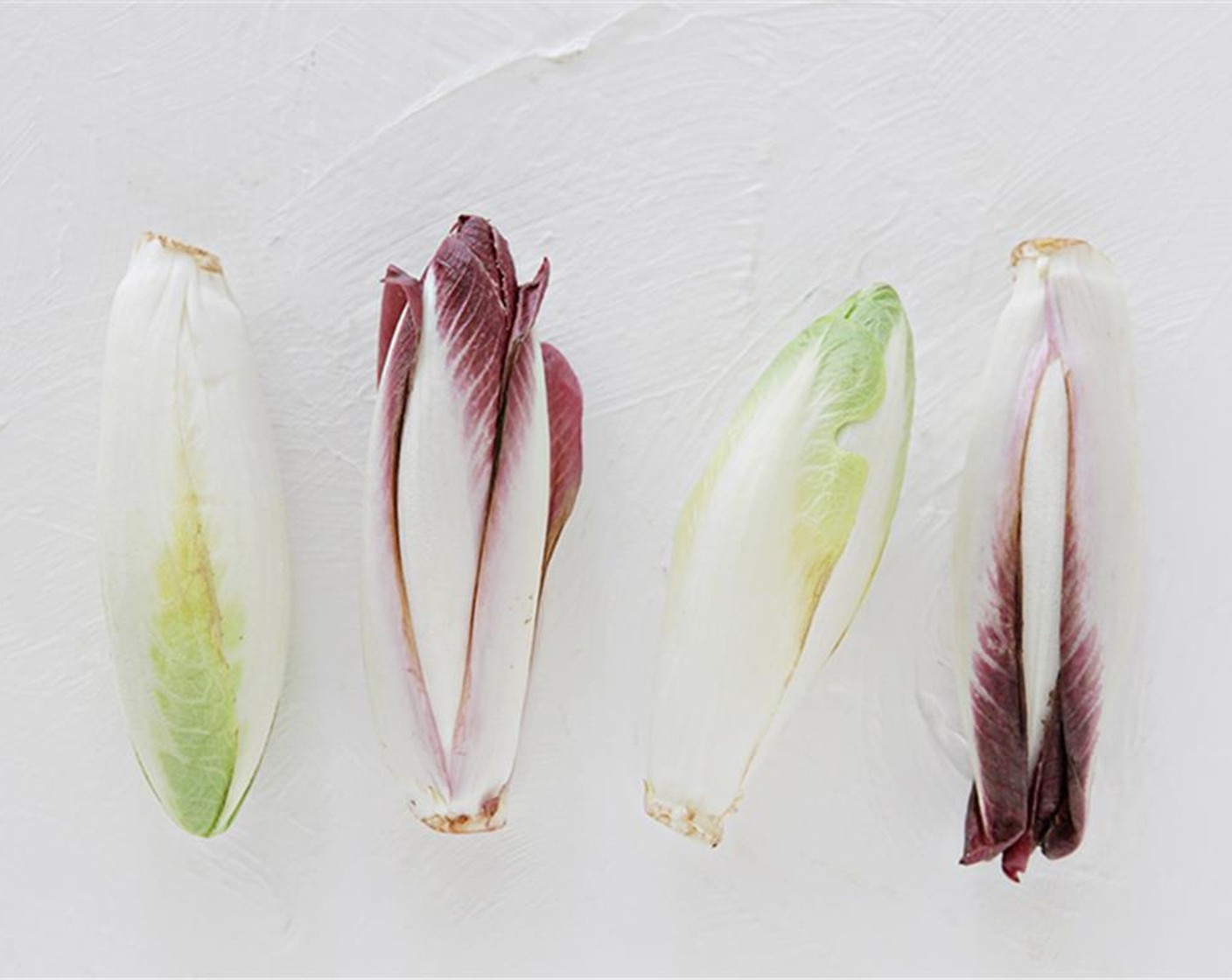 step 1 De-stem and roughly chop the Curly Endive (1 cup), White Belgian Endive (1 cup) and Red Belgian Endive (1 cup).