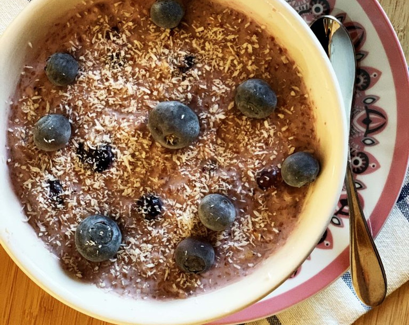 Creamy Blueberry Overnight Porridge