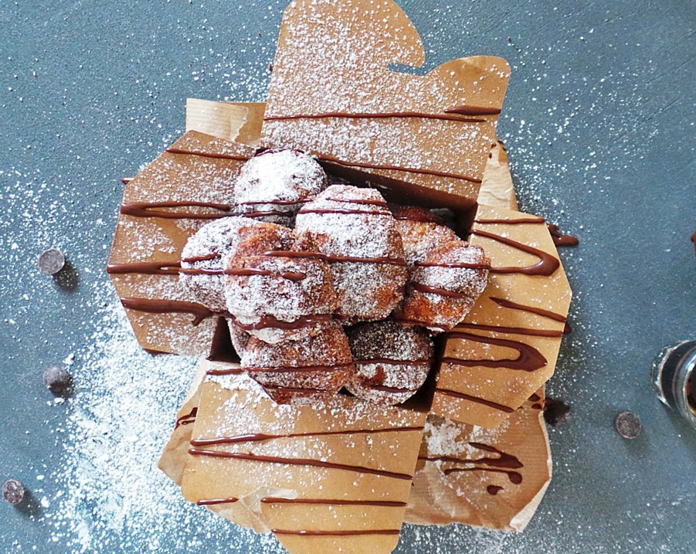 Donut Holes with Kahlua Ganache