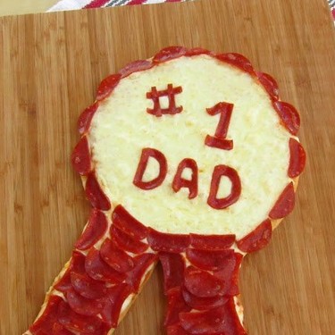 Father’s Day Pepperoni Pizza Ribbon Recipe | SideChef