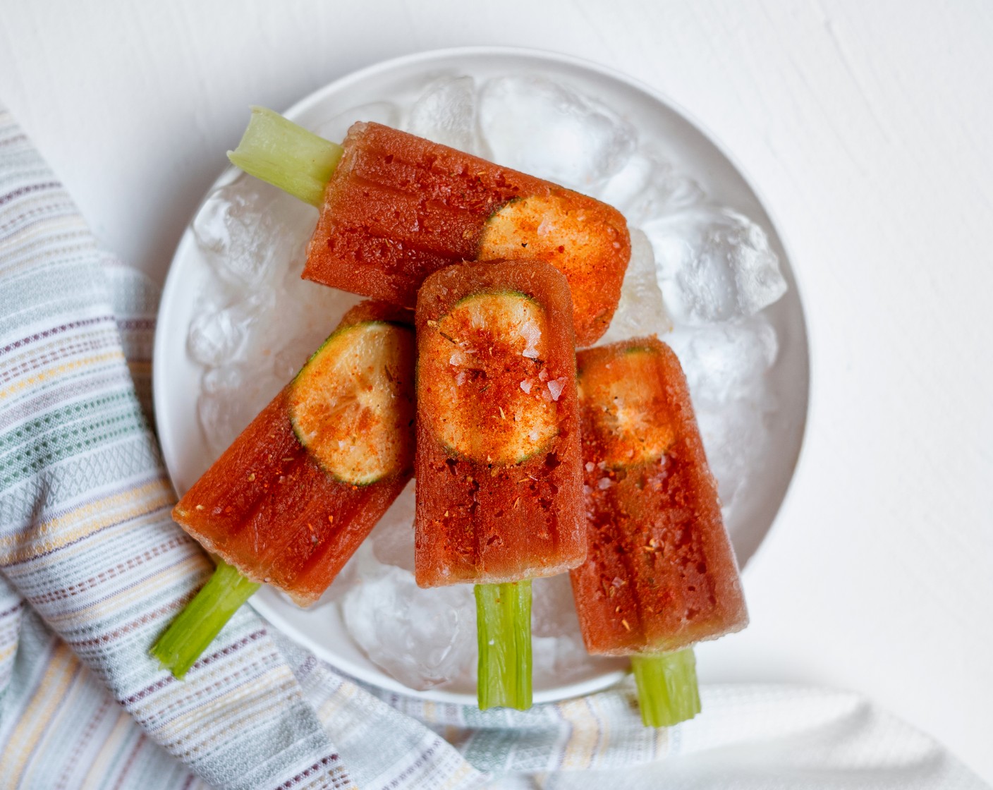 Bloody Mary Popsicles with Homemade Tomato Juice