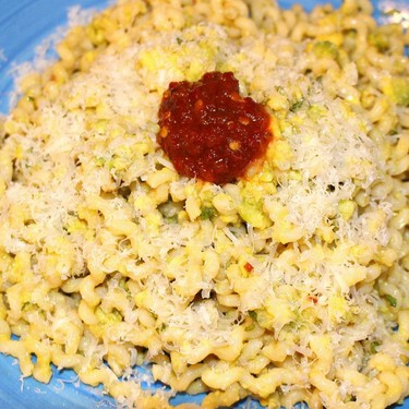 Fusilli Lunghi with Avocado and Sambal Recipe | SideChef