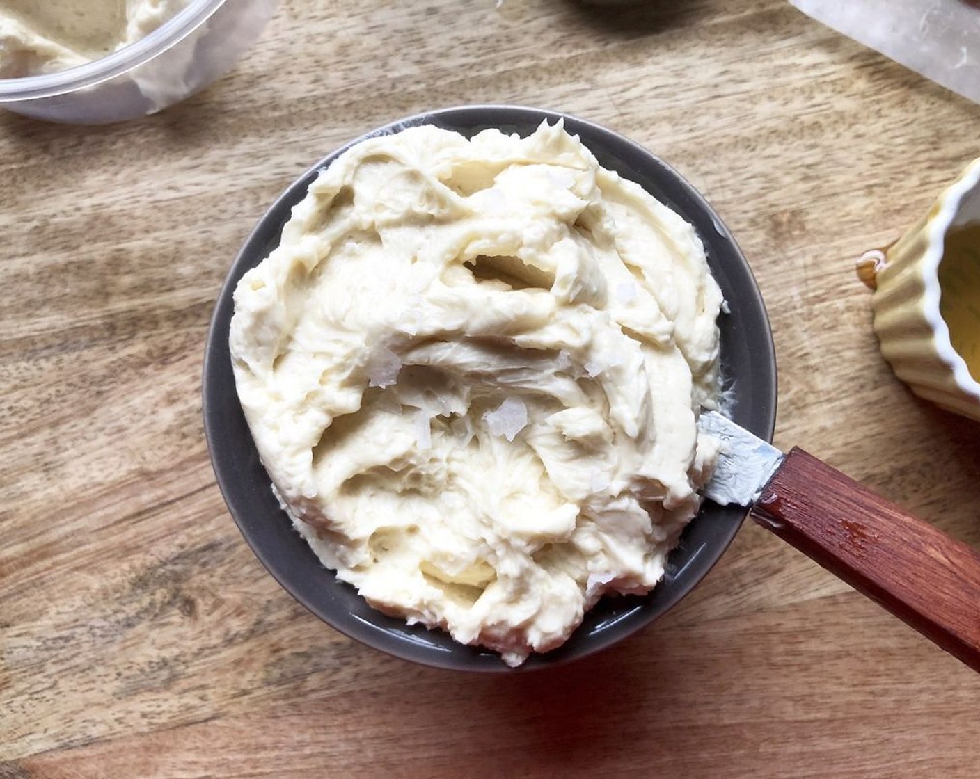 step 9 Transfer the salted maple butter to a small bowl. If desired, season with more sea salt.