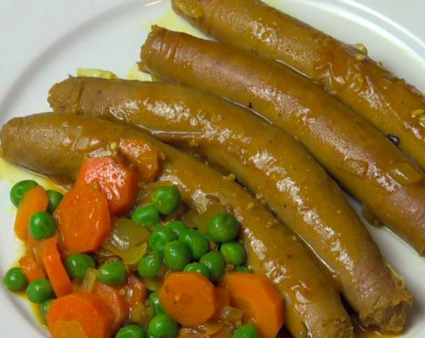 Easy Curried Sausages