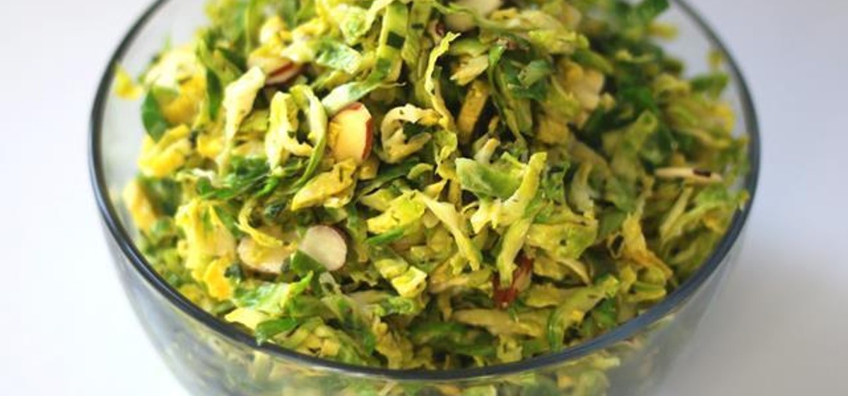 Brussels Sprout Salad with Lemon &amp; Mint Dressing Recipe | SideChef