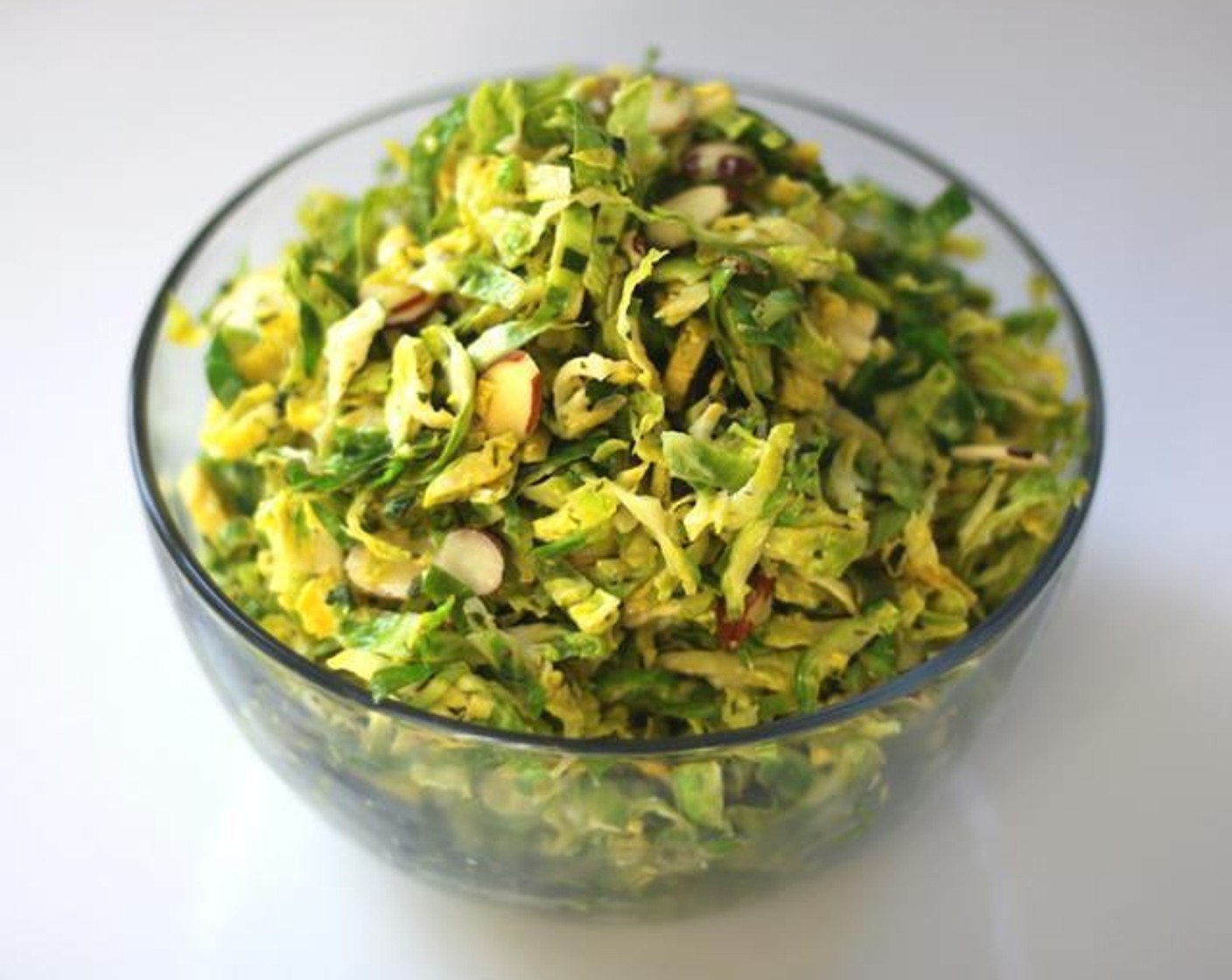 Brussels Sprout Salad with Lemon & Mint Dressing