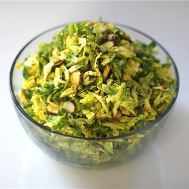 Brussels Sprout Salad with Lemon & Mint Dressing Recipe | SideChef