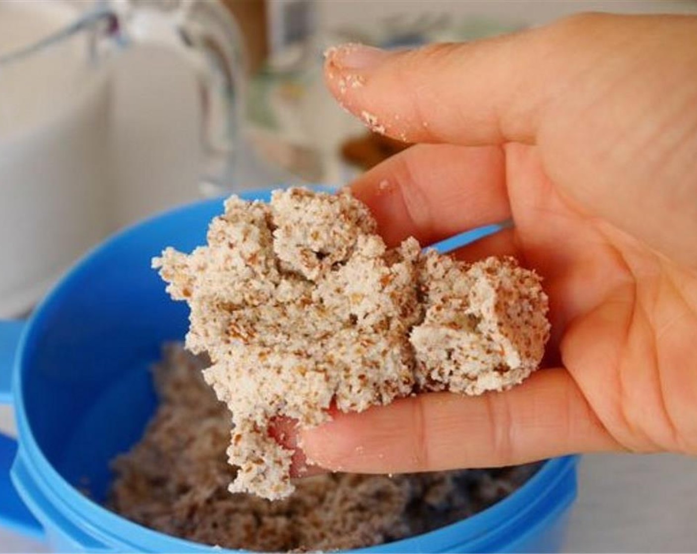 step 4 Sieve the milk. Then add Salt (1 pinch) and mix well.