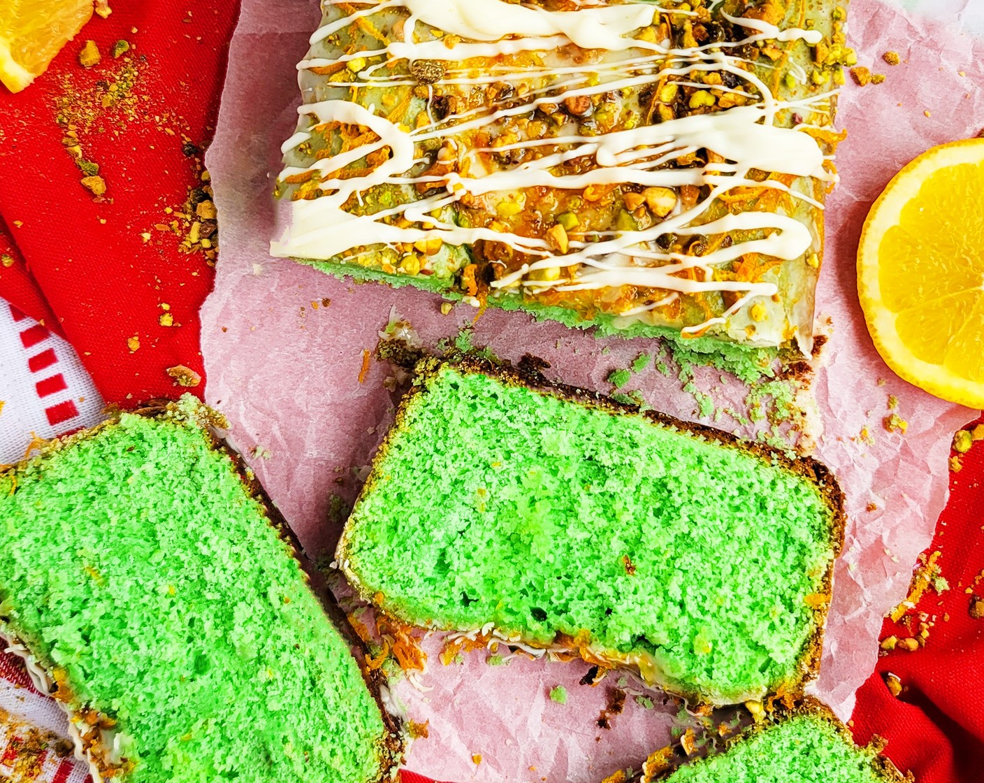 Orange Pistachio Loaf Cake