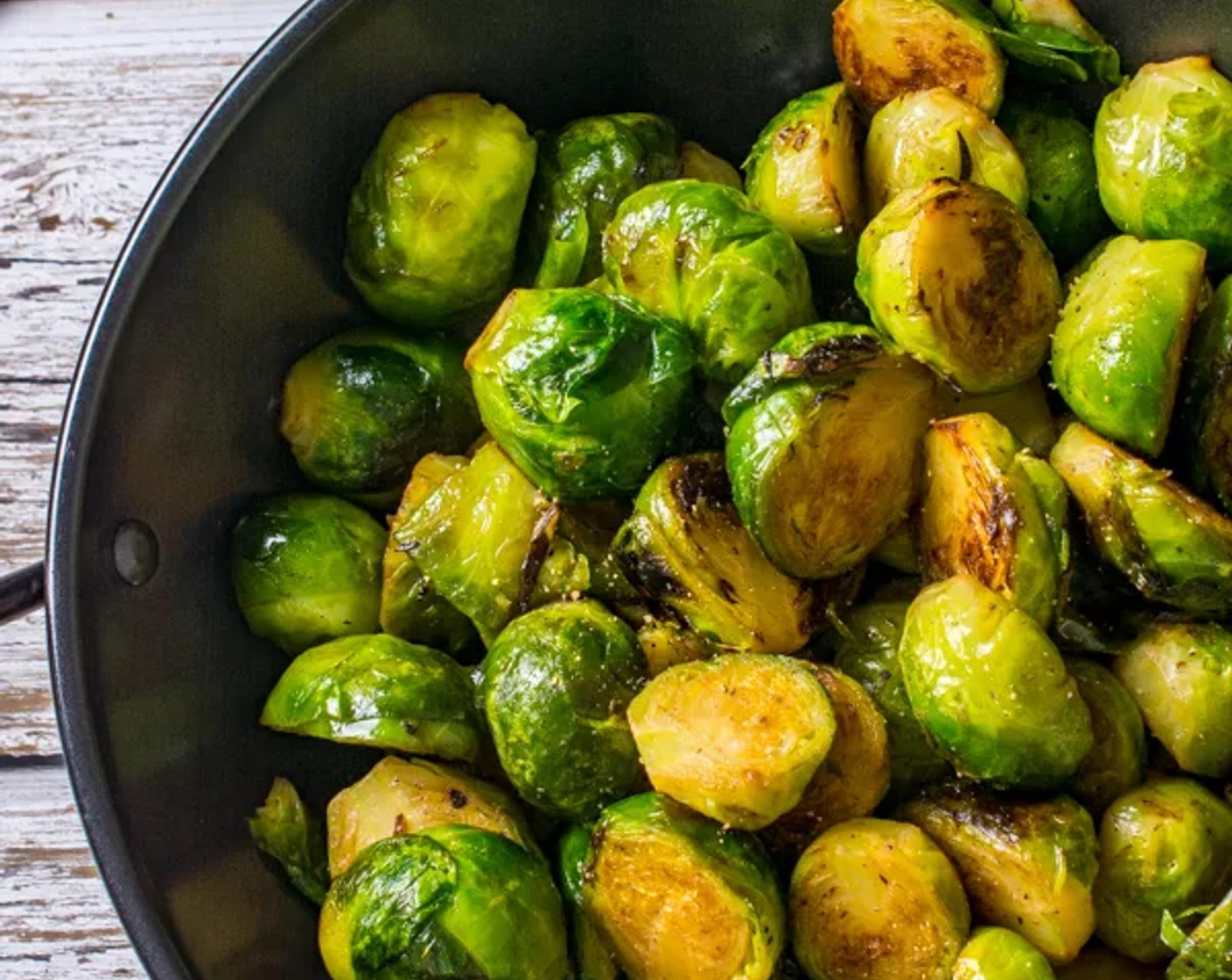 Wok Stir-Fried Brussels Sprouts
