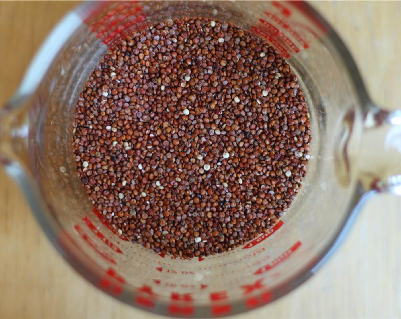 step 3 Place the Quinoa (3/4 cup) and Water (1 1/2 cups) in a sauce pan.  Bring to a boil over high heat, then reduce to a simmer and cover.  After 15 minutes, the quinoa should absorb all the water and be al dente.  Place in a bowl to cool.