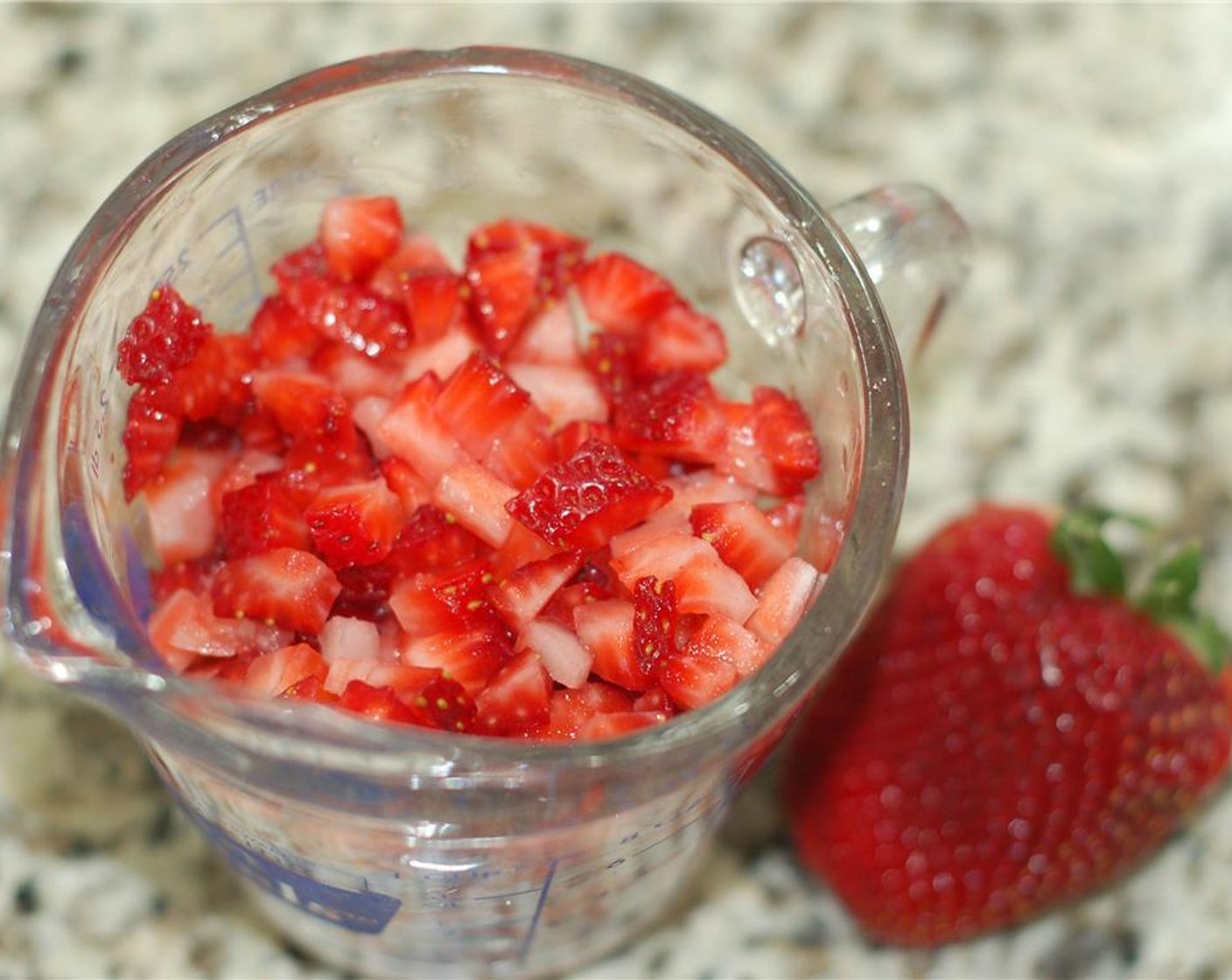 step 2 Finely chop the Fresh Strawberry (1 cup).