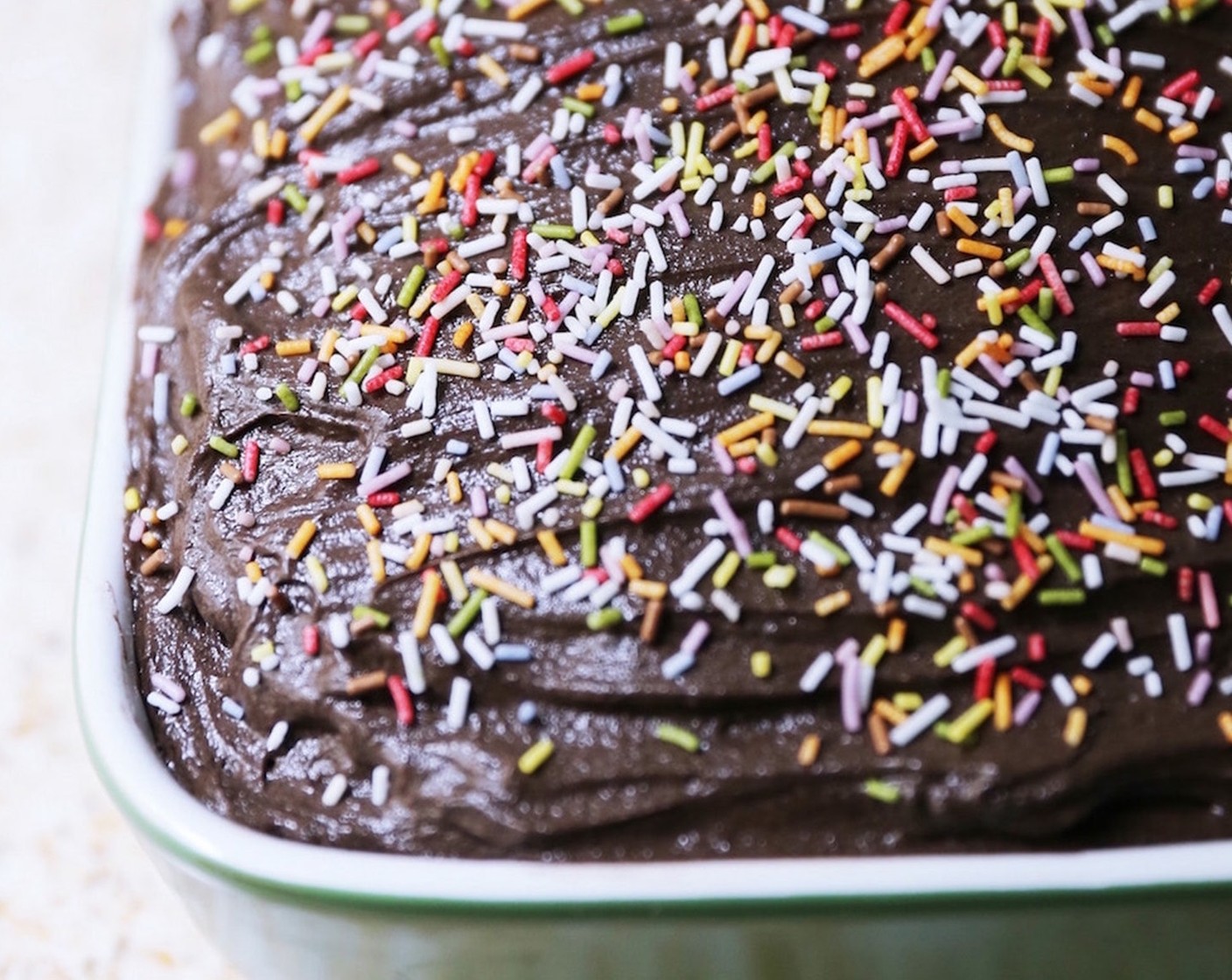 step 14 Decorate with Sprinkles (to taste). Serve and enjoy the Best Basic Chocolate Cake!