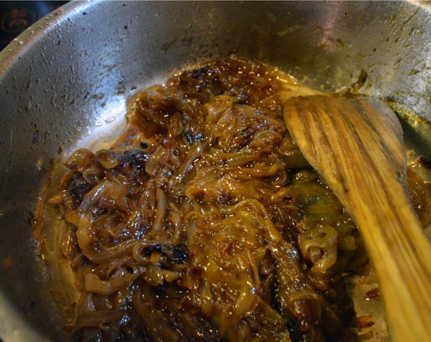 step 6 Cook, partly covered, stirring occasionally, until the onions are very soft and caramelized, about 1 to 2 hours.