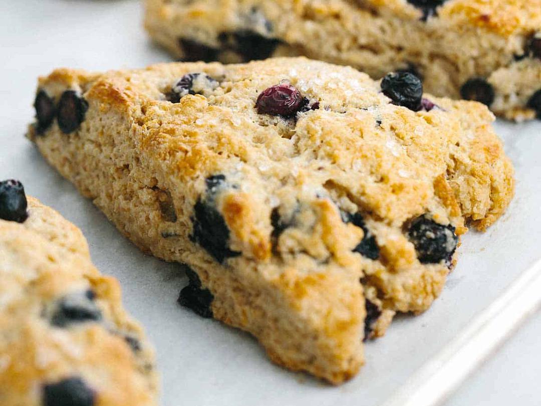 Whole Wheat Blueberry Scones with Lemon Glaze Recipe SideChef