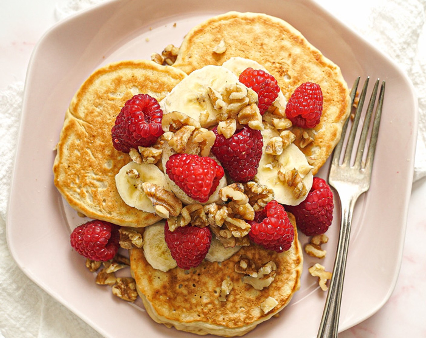 Fluffy Vegan Protein Pancakes