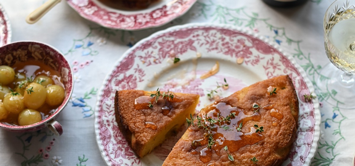 Almond and White Grape Cake Recipe | SideChef