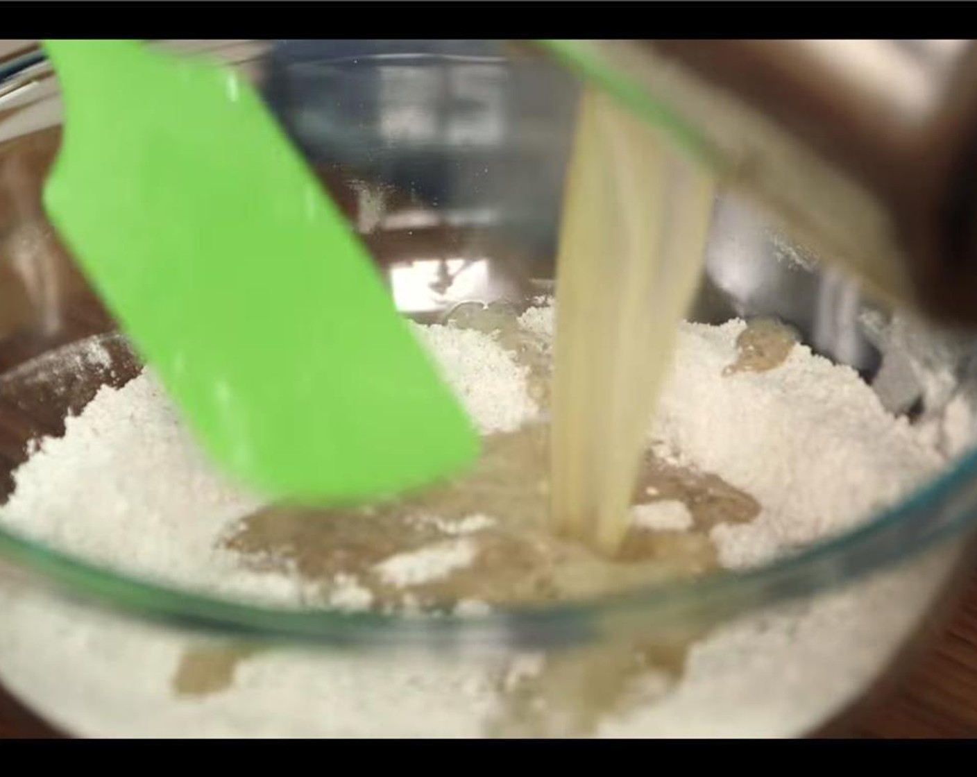 step 4 In a mixing bowl, whisk together All-Purpose Flour (1 cup), 2 tablespoons Oreo cookie crumbs, and Ground Cinnamon (1/2 Tbsp). Once the water mixture has come to a boil, remove from the heat and mix in the flour mixture. Keep mixing until incorporated.