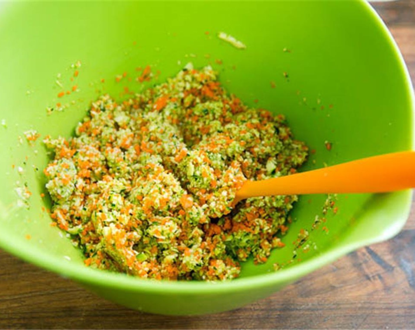 step 3 Shred squash and carrot into a colander and toss with Salt (1/4 tsp). Let stand for 20 minutes.