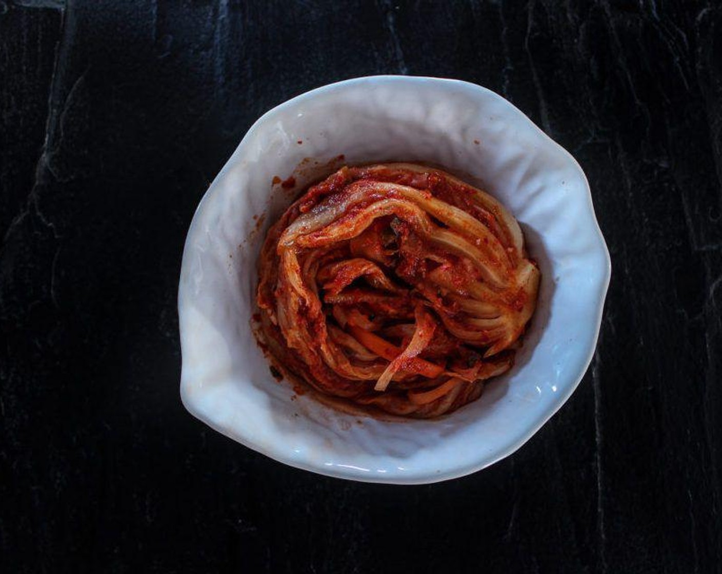 step 3 Roughly chop up the Kimchi (1 1/2 cups) and set aside.