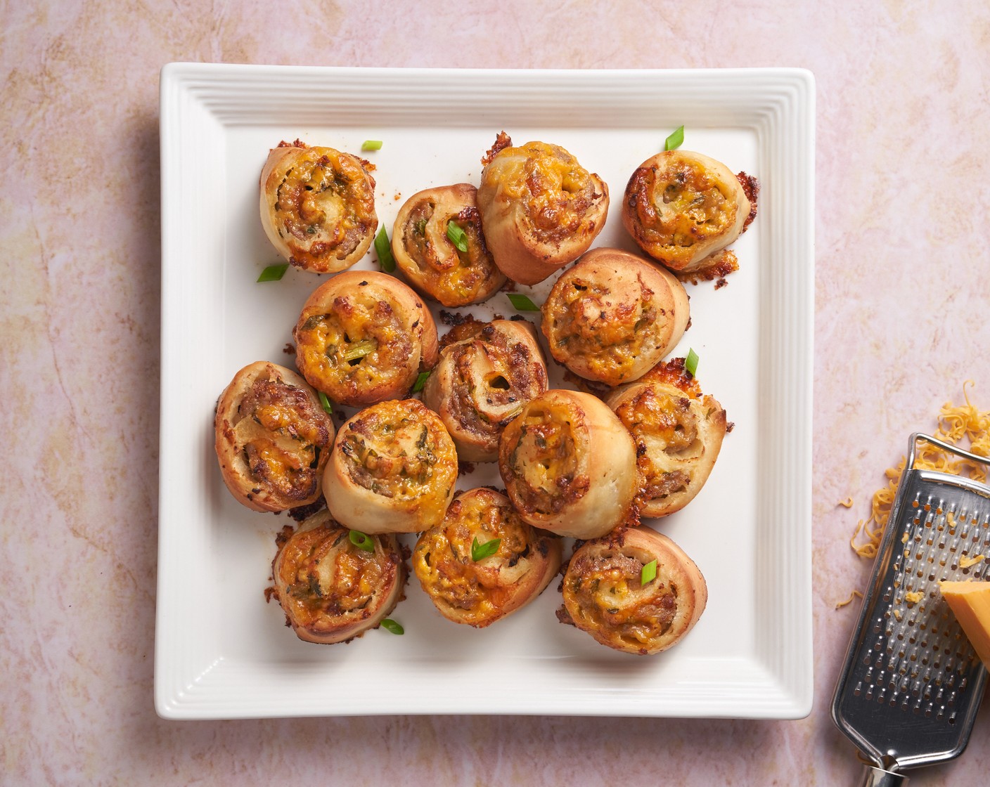 Sausage and Cheddar Pinwheels