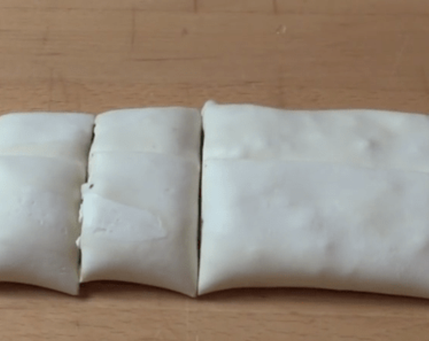 step 6 Use a sharp knife to cut these into one-inch pieces.