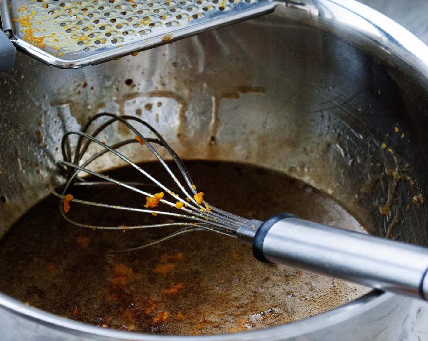 step 3 In a large bowl, mix together Coconut Oil (1/2 cup), Coconut Sugar (1/2 cup),Egg (1), and Vanilla Extract (1 tsp) until smooth and creamy. Add the Orange (1).