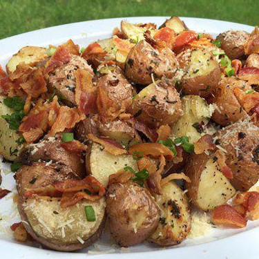 Parmesan Garlic Smoked Potatoes Recipe | SideChef
