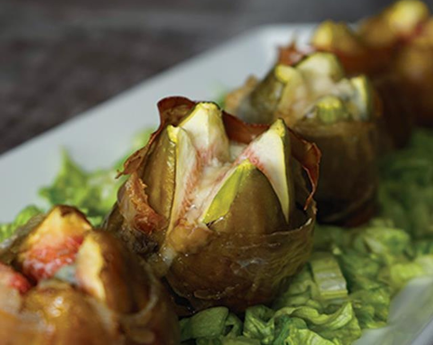 Baked Figs Wrapped in Prosciutto and Gorgonzola