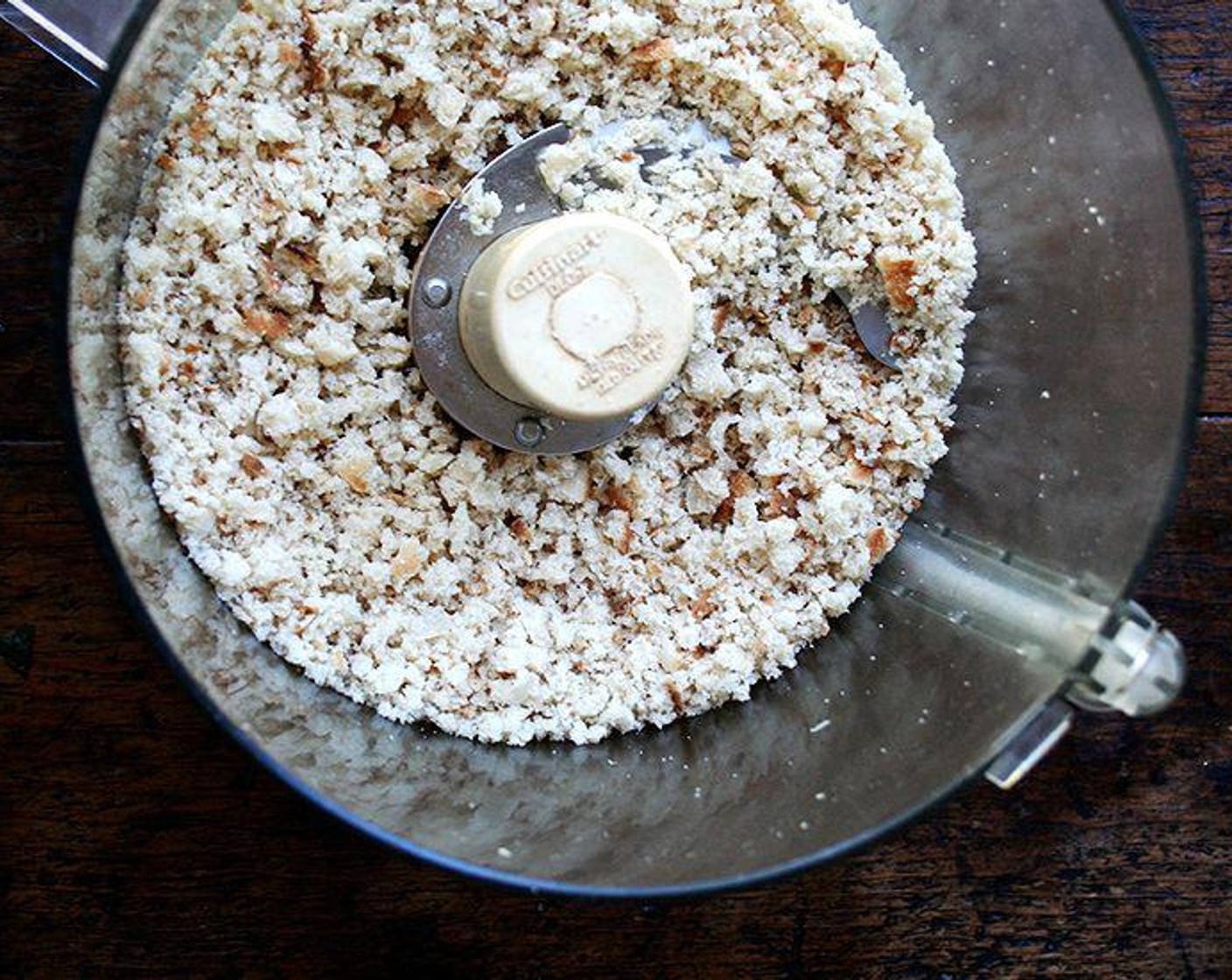 step 2 Warm Extra-Virgin Olive Oil (4 Tbsp) in a small, heavy skillet over medium heat. Add the Breadcrumbs (1 1/2 cups) and cook, stirring frequently, until they are crisp and golden brown (about 5 minutes). Be careful not to burn them!