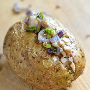Onion and Mushroom Stuffed Potato Recipe | SideChef