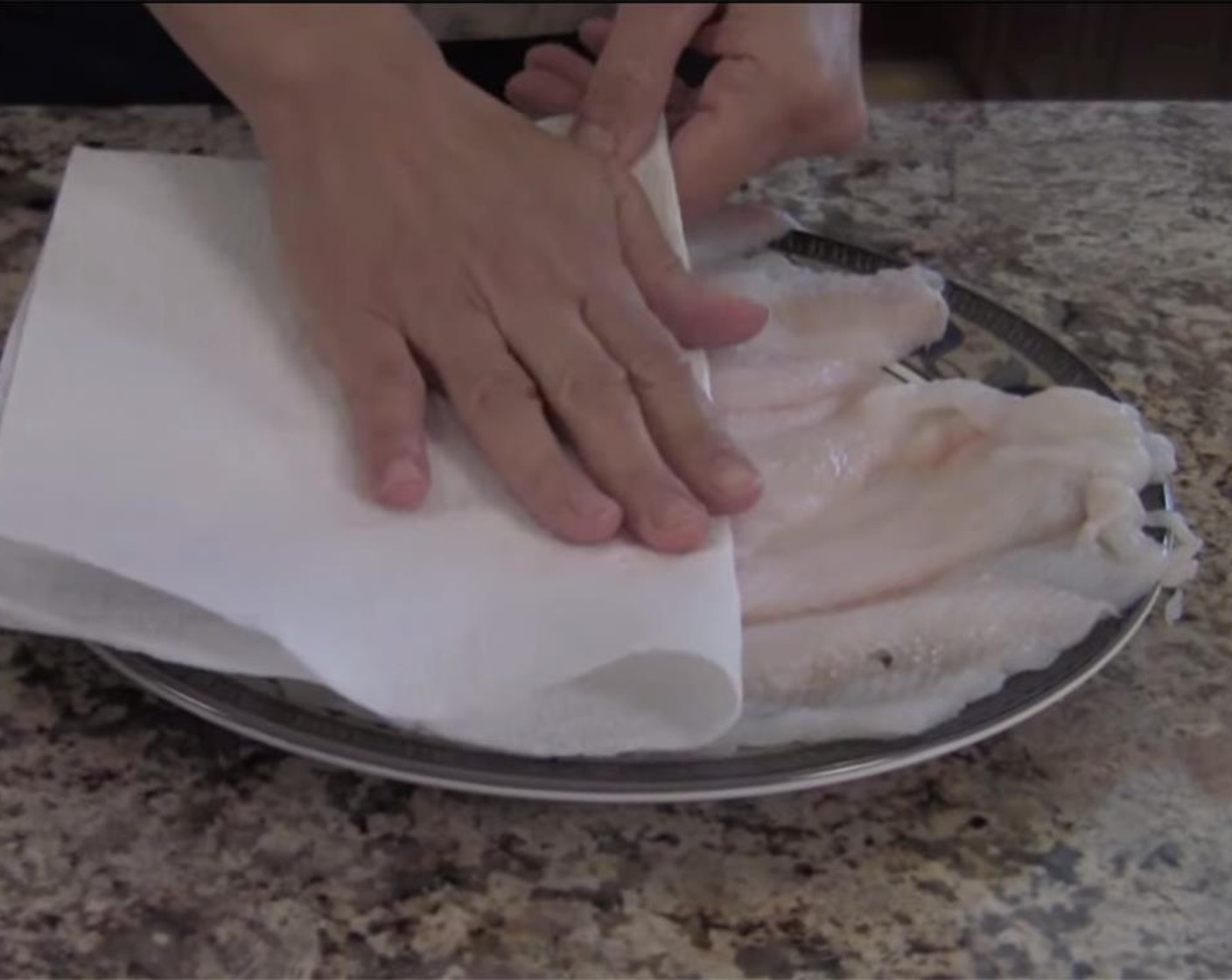 step 1 Pat your Petrale Sole Fillet (1 lb) dry with paper towels.