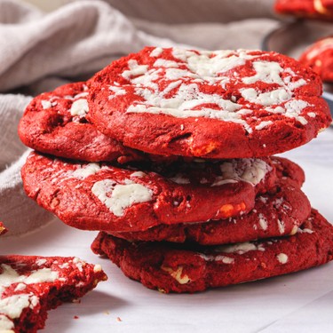 Red Velvet Cake Mix Cookies Recipe | SideChef