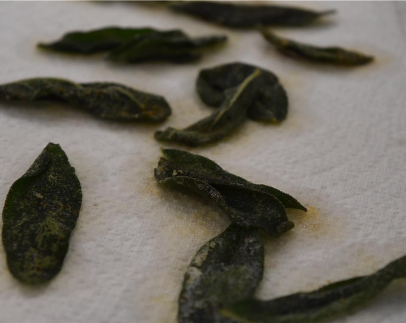 step 7 Drain the sage leaves on a paper towel, and reserve the butter.